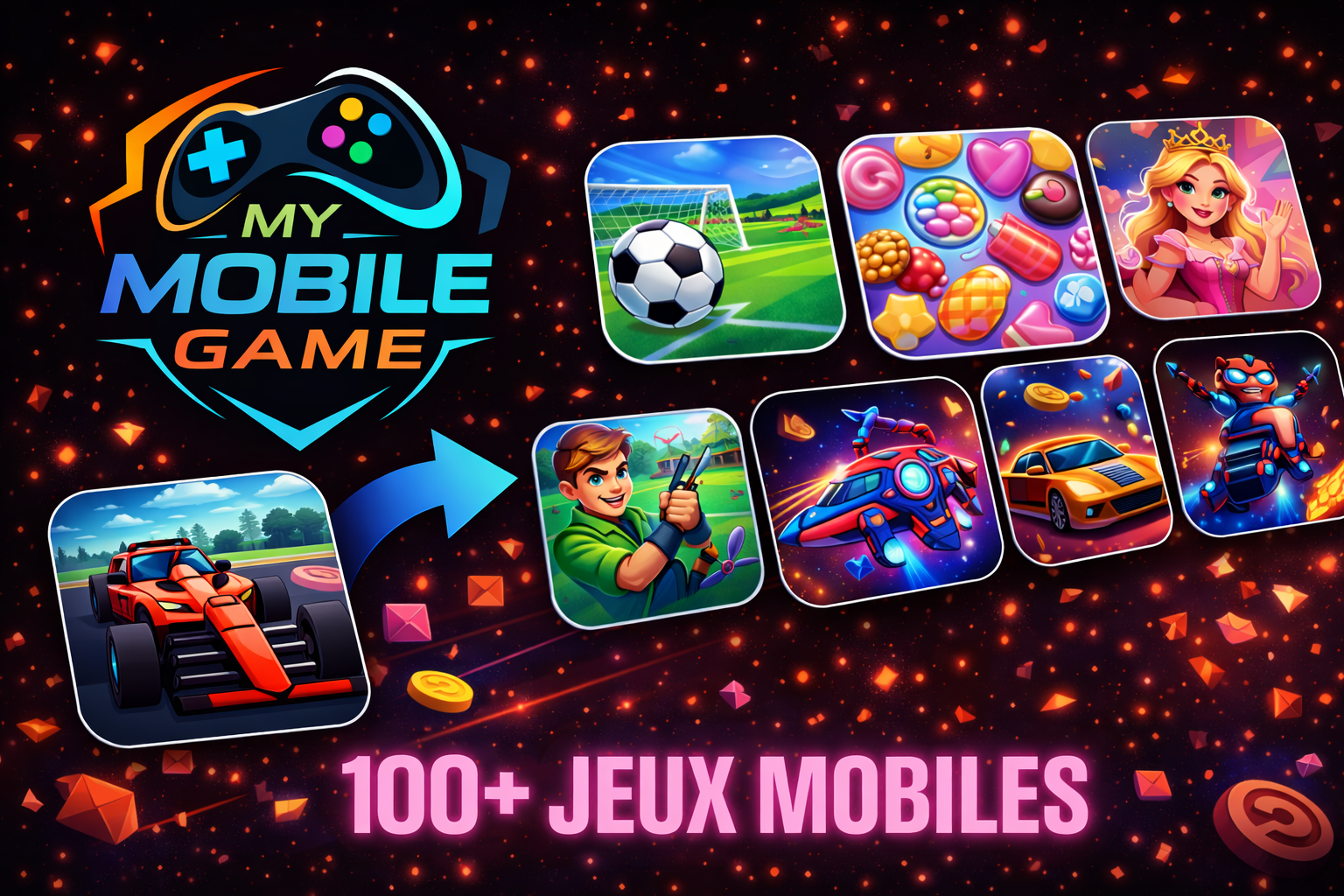 My Mobile Game 100+ Jeux Mobiles